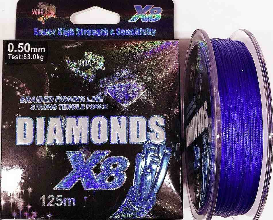 Леска Diamonds 125м синяя 8 жил