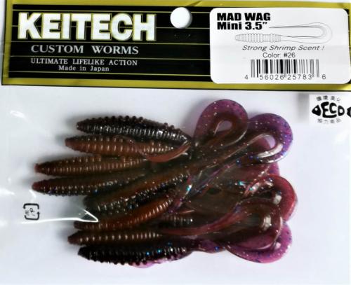 Виброхвост Keitech Mad Wag 3.5" N26