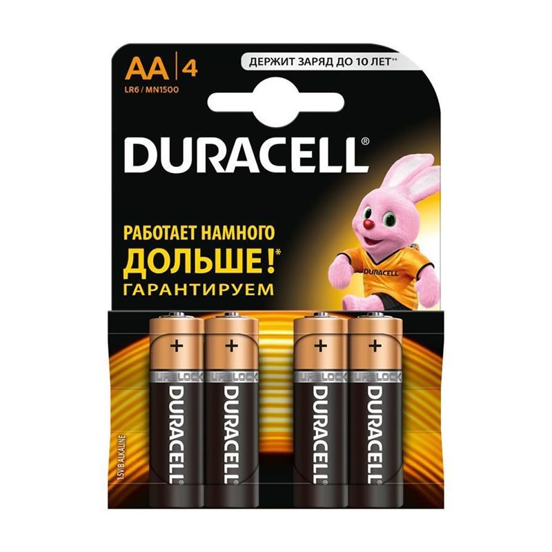 Батарейки Duracell LR6 АА 4шт