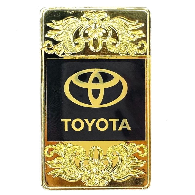 Зажигалка турбо Toyota Золотая