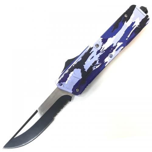 Фронтальный нож Синий Камуфляж