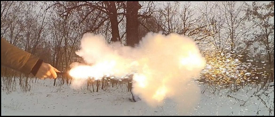 Выстрел патрона звукового Гром