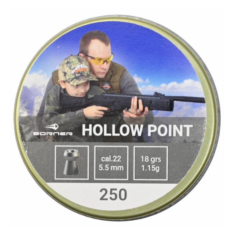 Пули Borner Hollow Point 5,5мм 1,15гр 250шт
