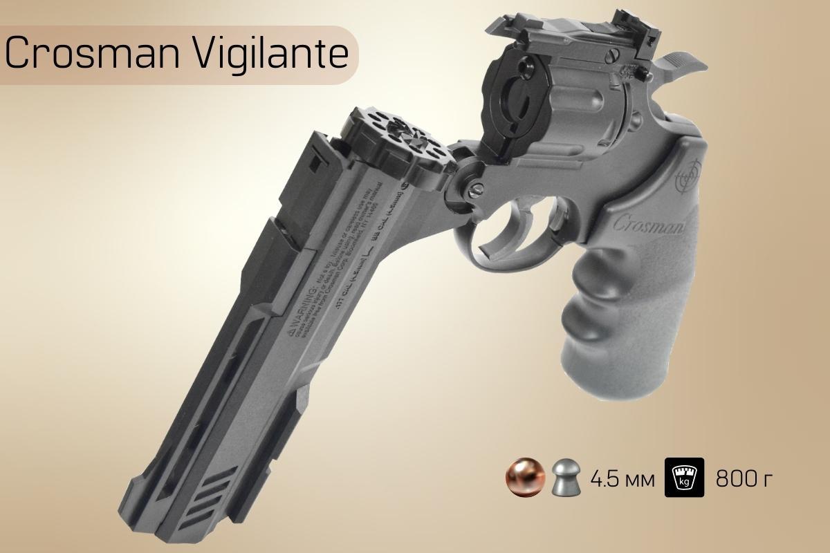 Пистолет Crosman Vigilante раскрытый