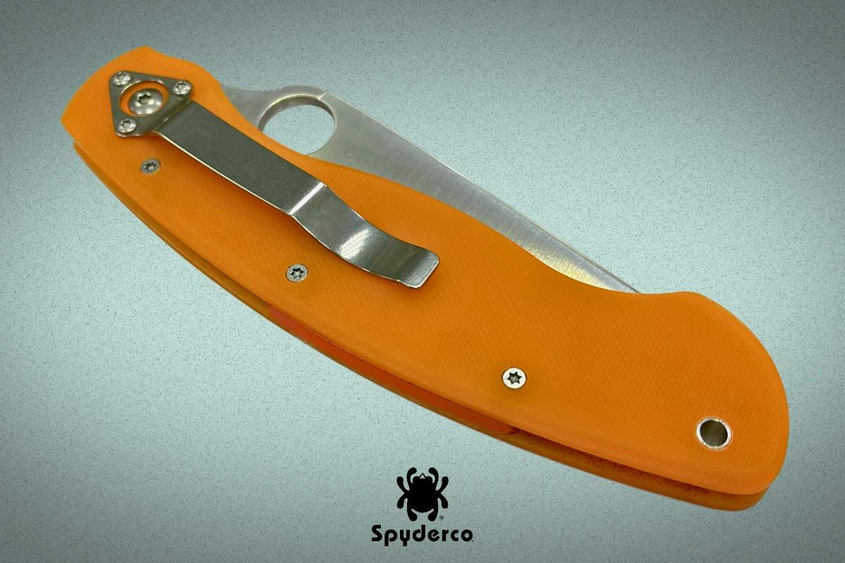 Складной нож Spyderco Military Orange