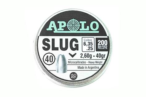 Пули APOLO Slug 6,35мм 2,6гр 200шт