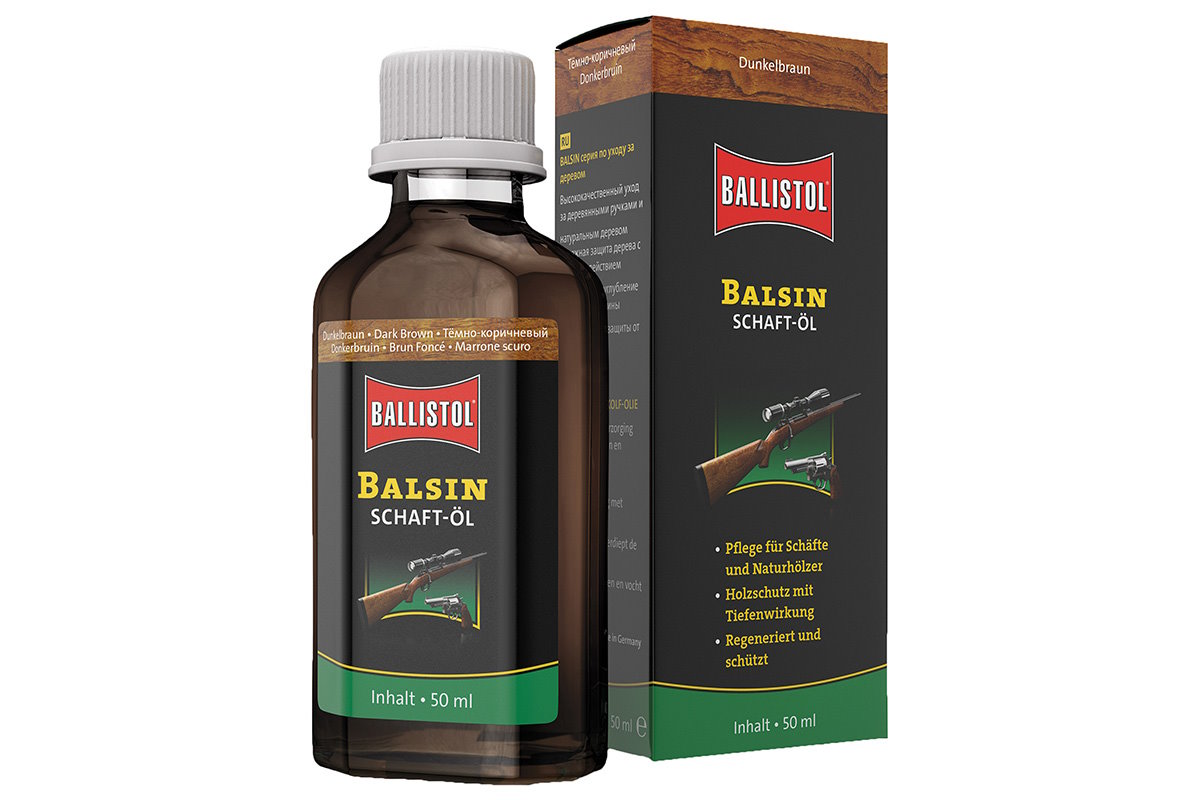 Средство для обработки дерева Ballistol Balsin Schaftol 50мл (коричневое)