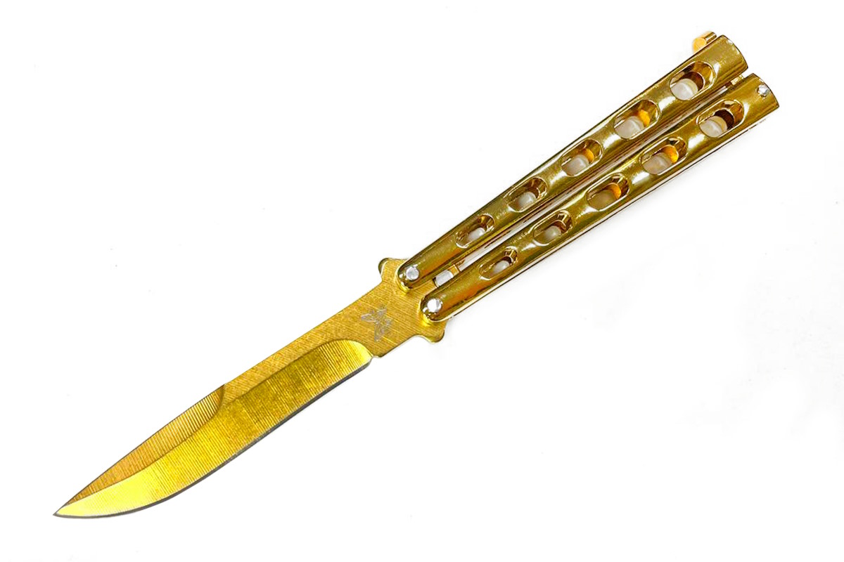 Нож-бабочка МК2 Золото