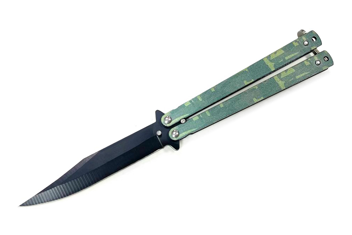 Нож-бабочка Green Camo