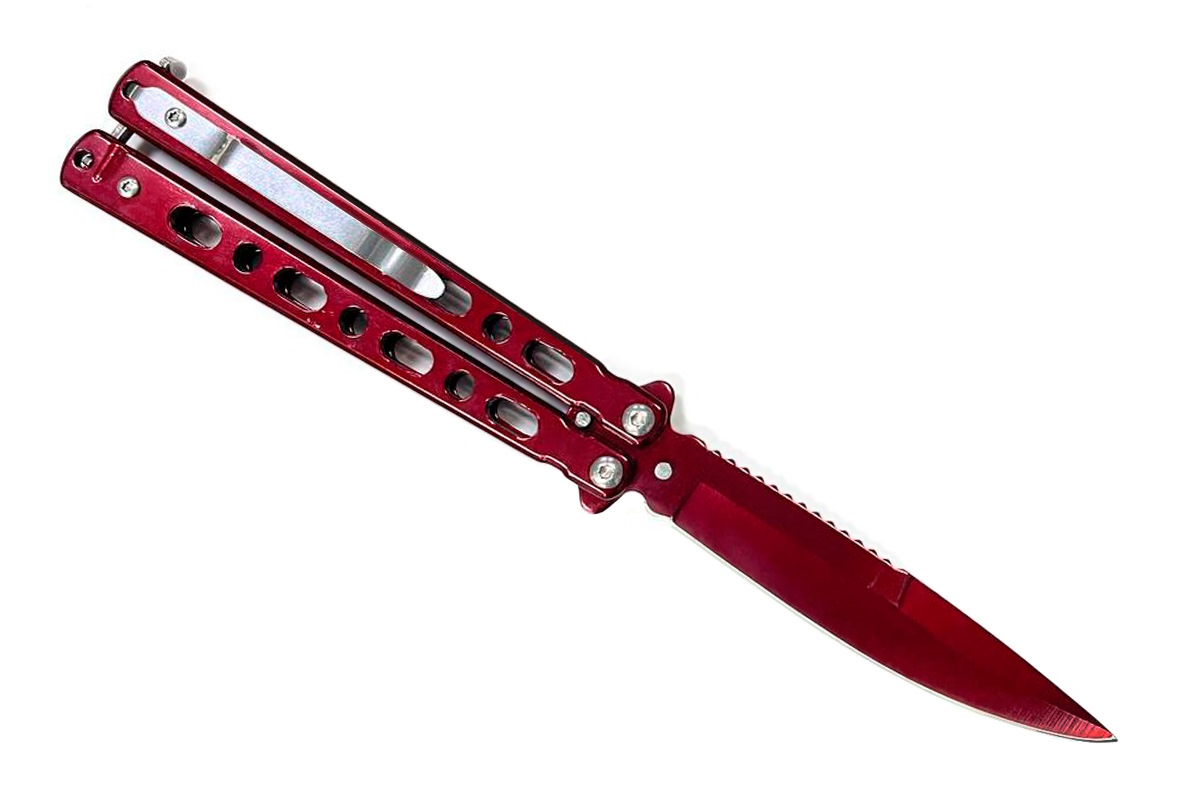 Нож-бабочка красная Benchmade